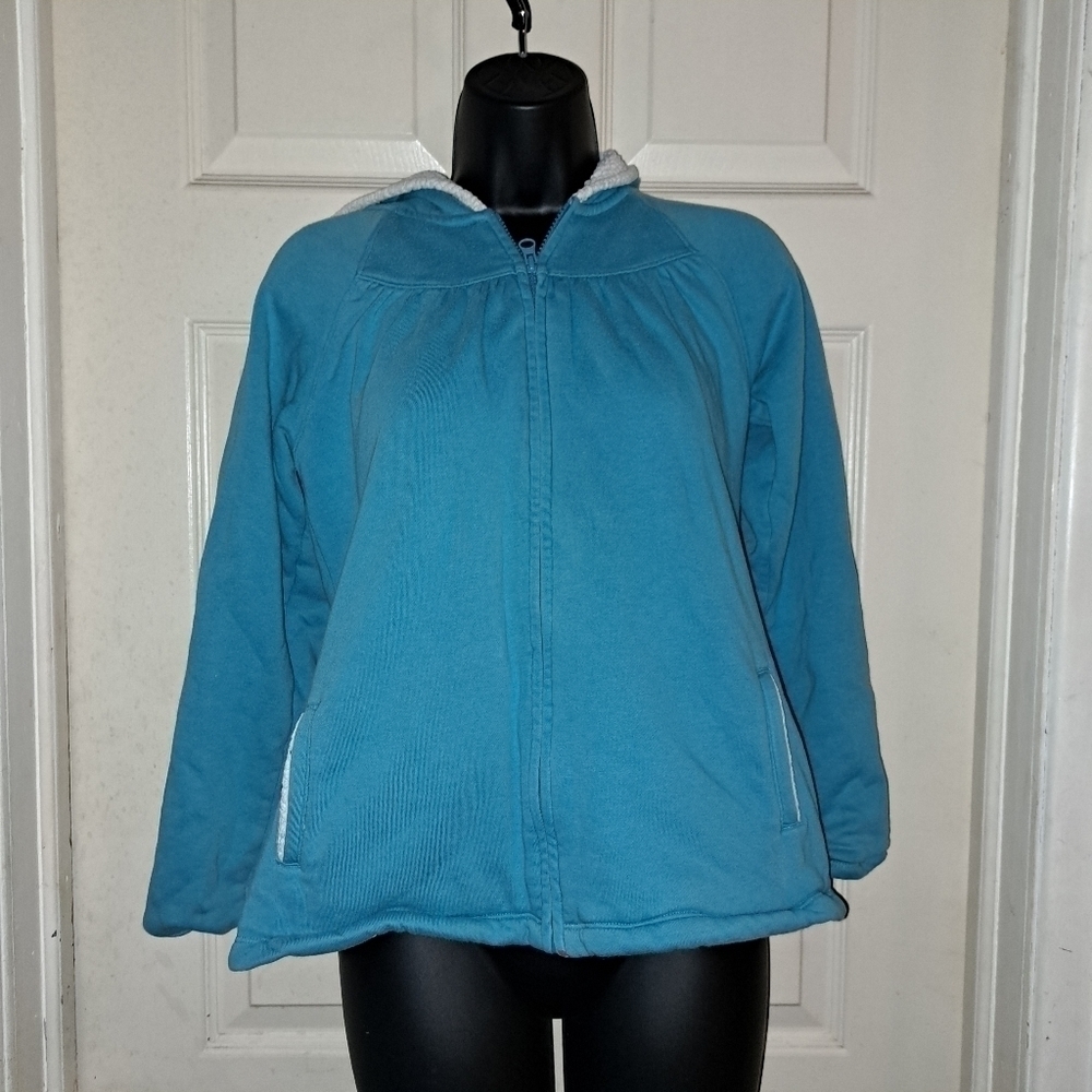 Lands'End sherpa Lined jacket size large